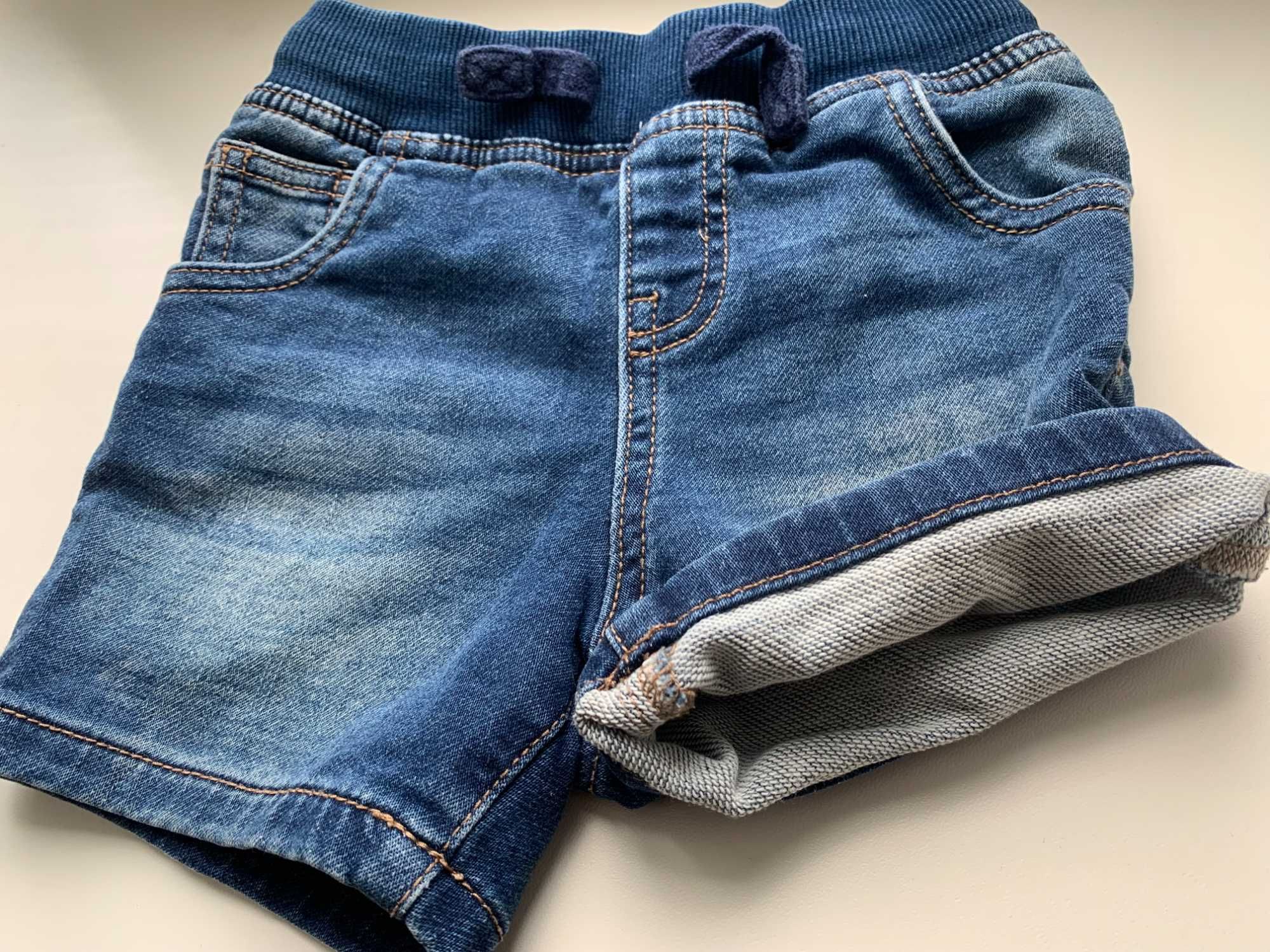 Дитячі шорти джинсові 18-23 місяці Matalan Boys Knitted Denim Shorts