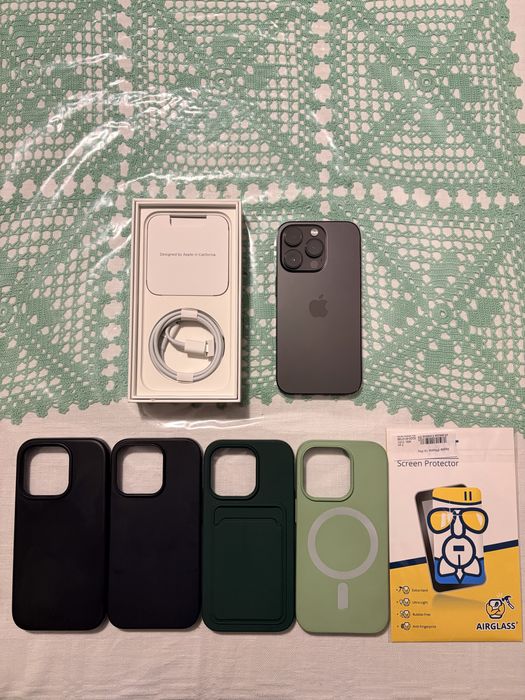 Iphone 14 Pro 128GB com capas + protetor de ecrã