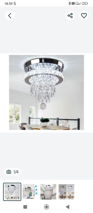 Żyrandol sufitowy z oświetleniem wpuszczanym, miniaturowa lampa sufito