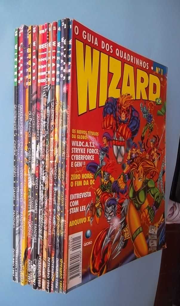 WIZARD (brasileira) - Coleção da 1ª e 2ª séries com BRINDES !