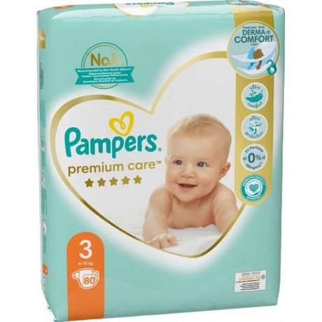 80шт Підгузники Pampers Premium Care 3,подгузники Pampers Premium care