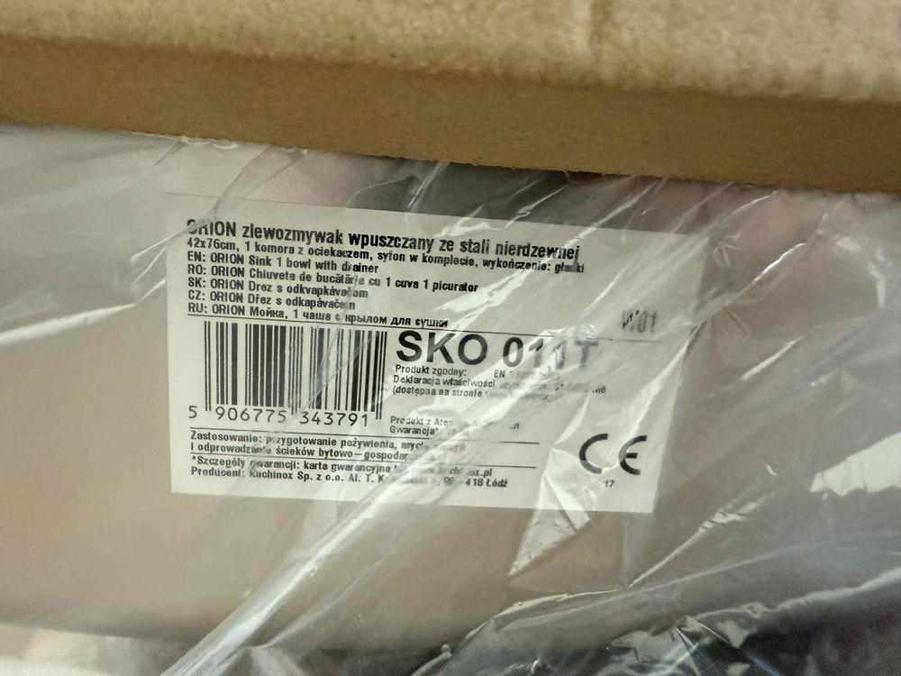 Nowe Zlewozmywak wpuszczany orion