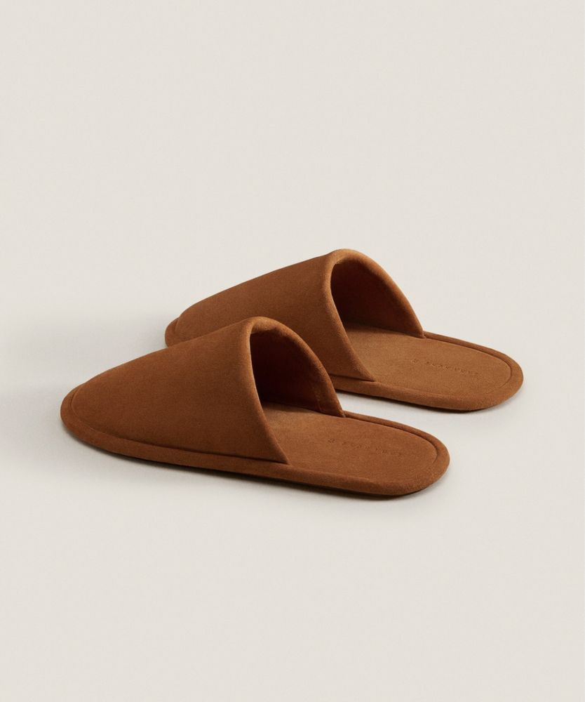 Chinelos Pele Croute Zara Home NOVO