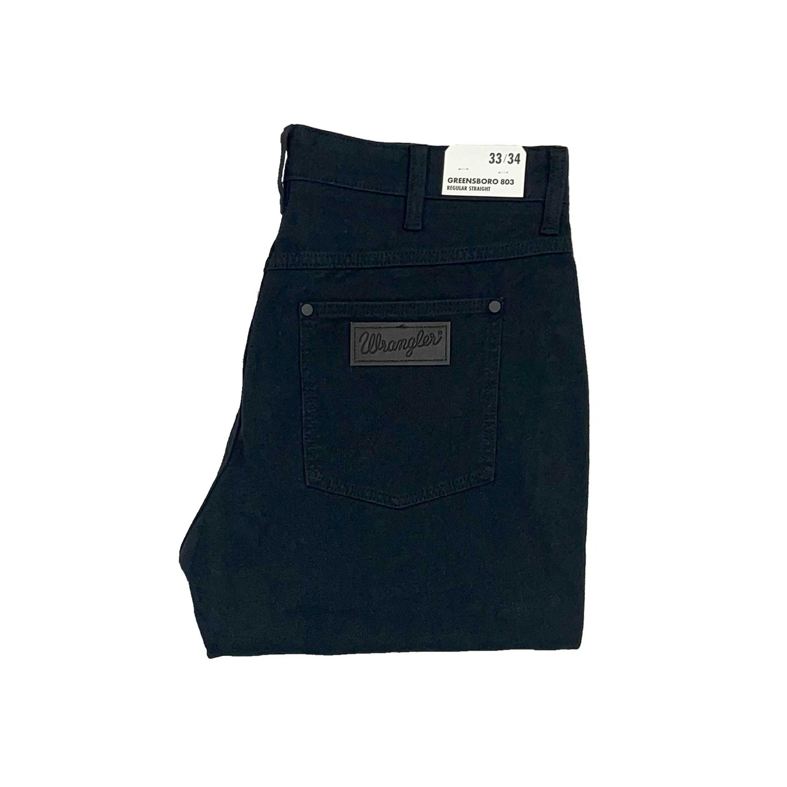 Spodnie męskie Wrangler Greensboro 803 Dark Navy Regular W33 L34