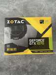 Geforce GTX 1070 ZOTAC - nowy zaplombowany