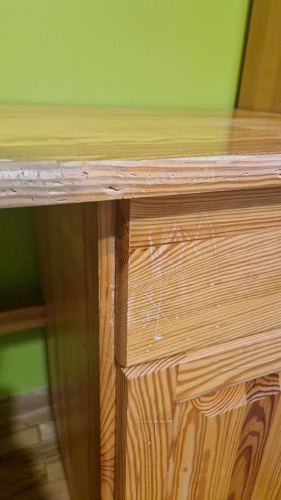 Drewniane biurko 114 cm