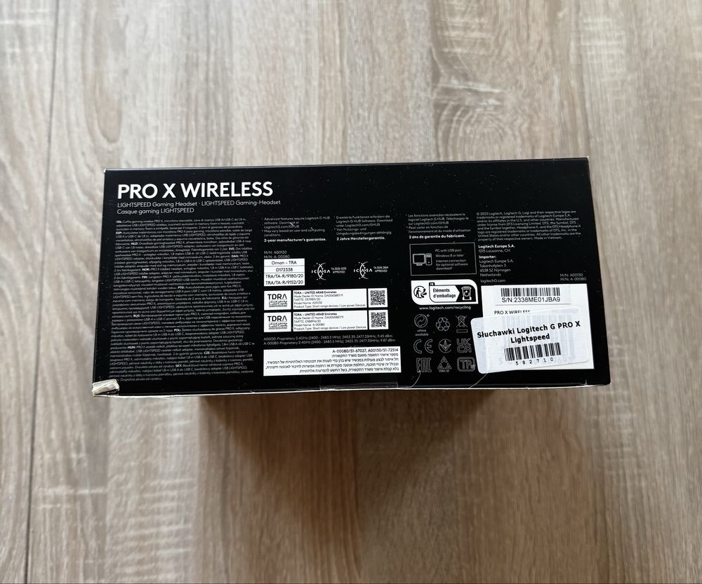Słuchawki bezprzewodowe z mikrofonem Logitech G Pro X Lightspeed