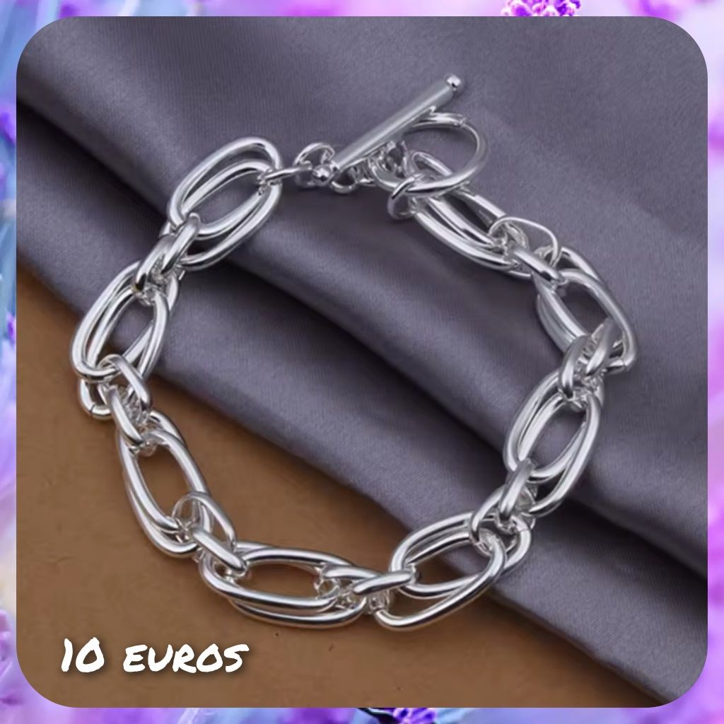 Várias pulseiras em prata 925