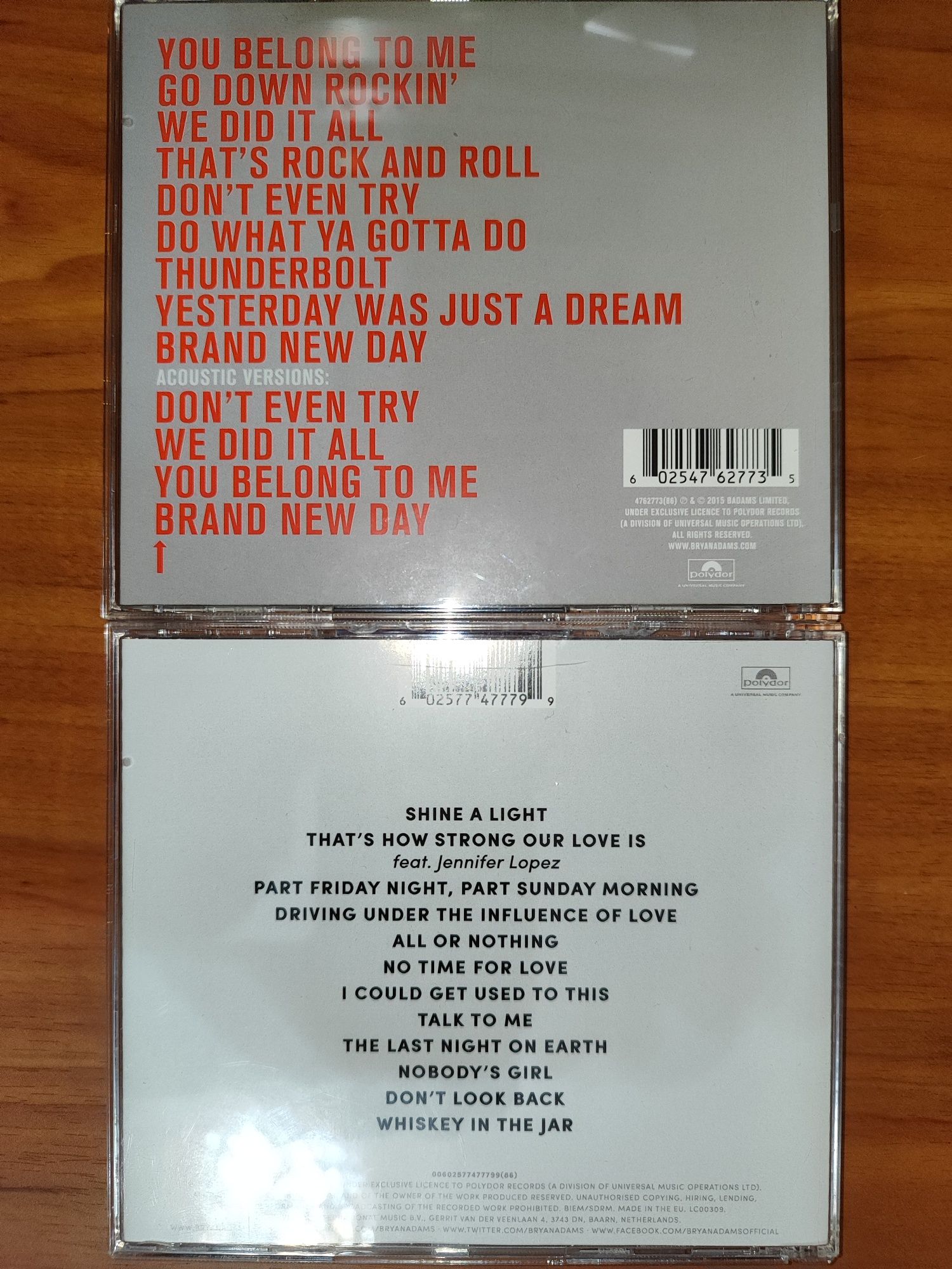 2 x CD Bryan Adams ,,Get Up" i ,,Shine a Light" nowe