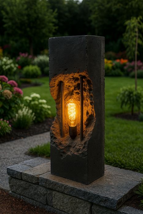 Lampa loft beton industrialna