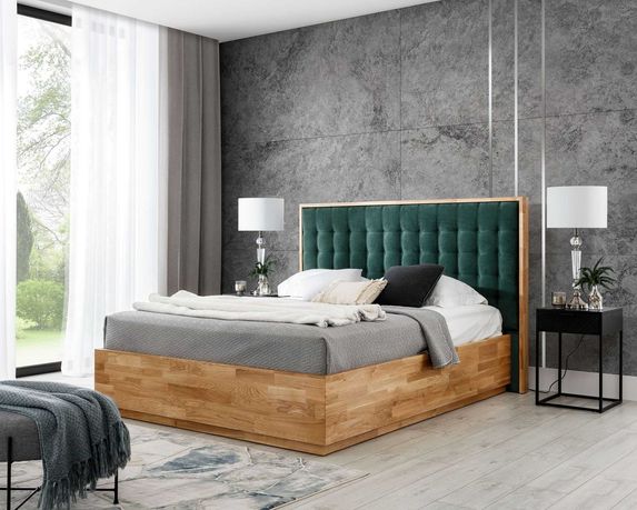 Łóżko drewniane dębowe  HONEY 1   160x200  -