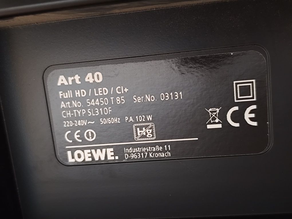Продам смарт телевізор з Німеччини loewe "40"art 40