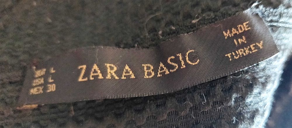 Saia Preta Travada Zara