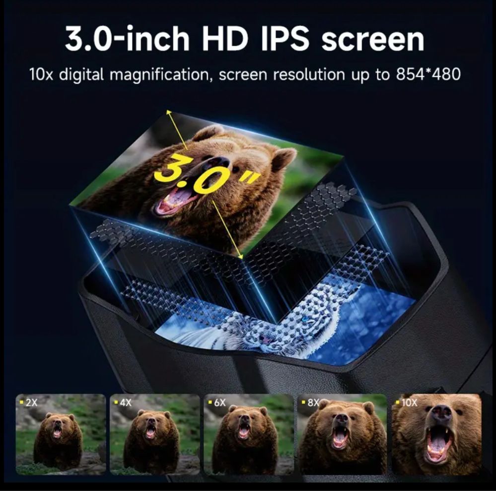 Binocolos 4K visao noturna
