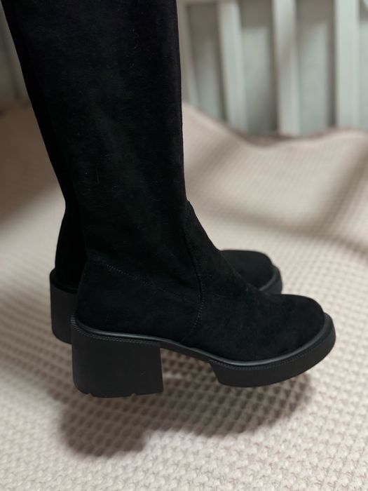 Сапог натуральна замша