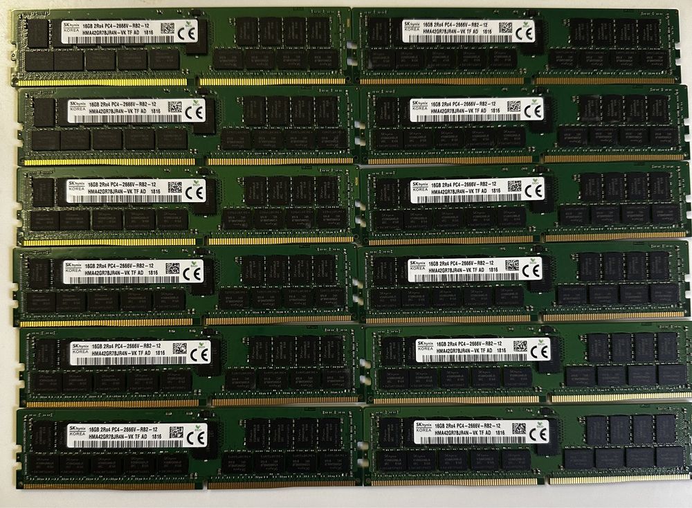 Серверная память Samsung/Hynix/Micron DDR4 16gb pc4-2666 Rdimm ecc