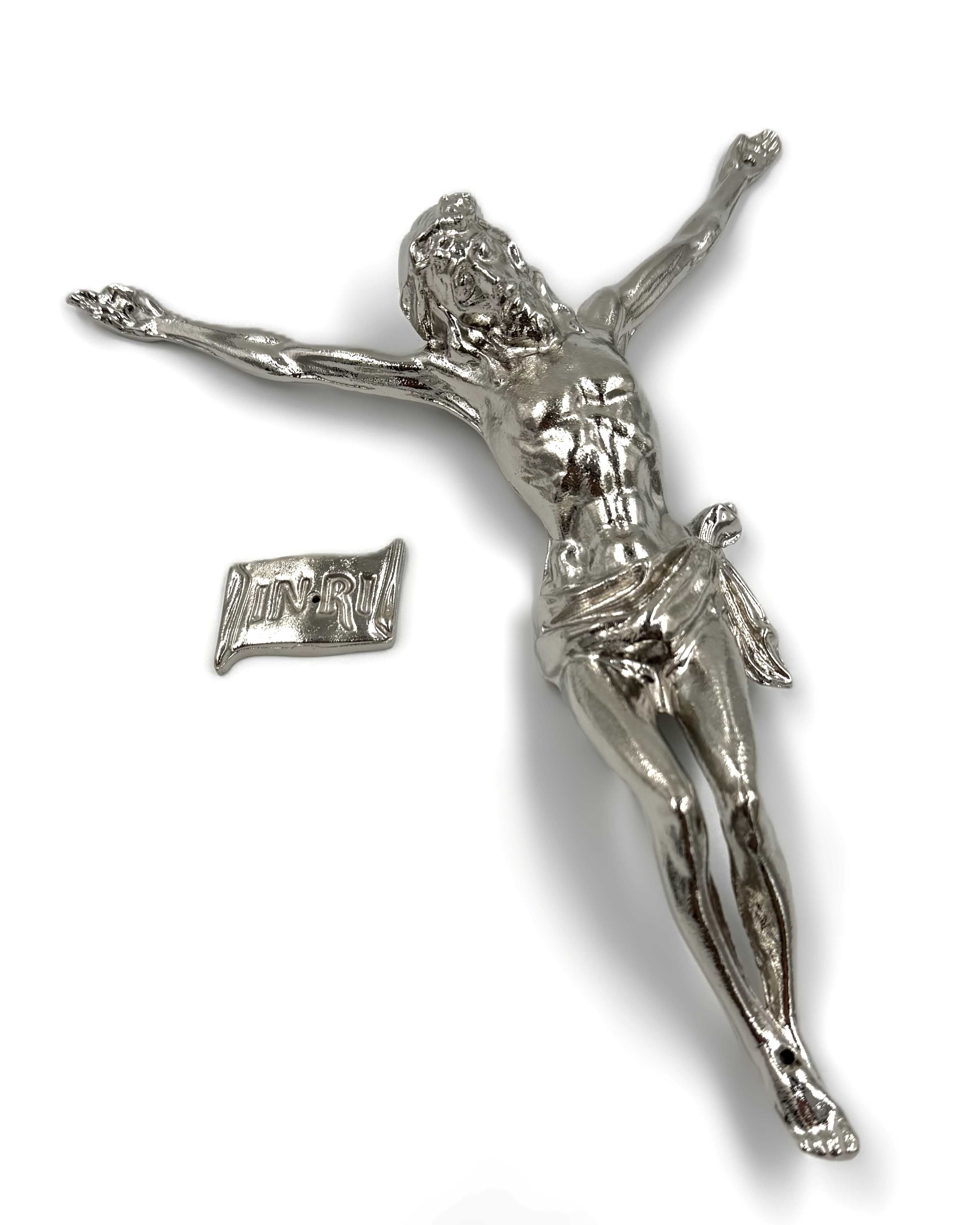 Wizerunek Chrystusa na grób, pomnik, nagrobek, krzyż, materiał- nikiel