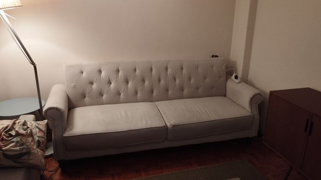 Sofá cama branco