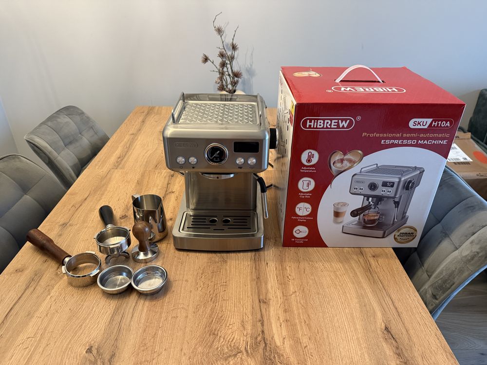 Ekspres Ciśnieniowy HiBREW H10A 58mm Gratisy Dowóz Śląsk