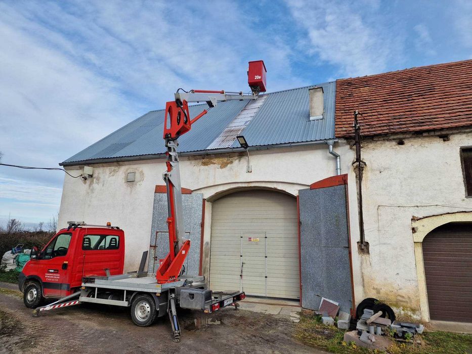 Podnośnik koszowy , Zwyżka 20 mb. Usługi-Wynajem