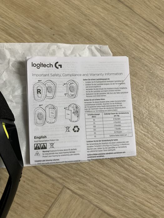 Logitech g435 Lightspeed wireless наушники