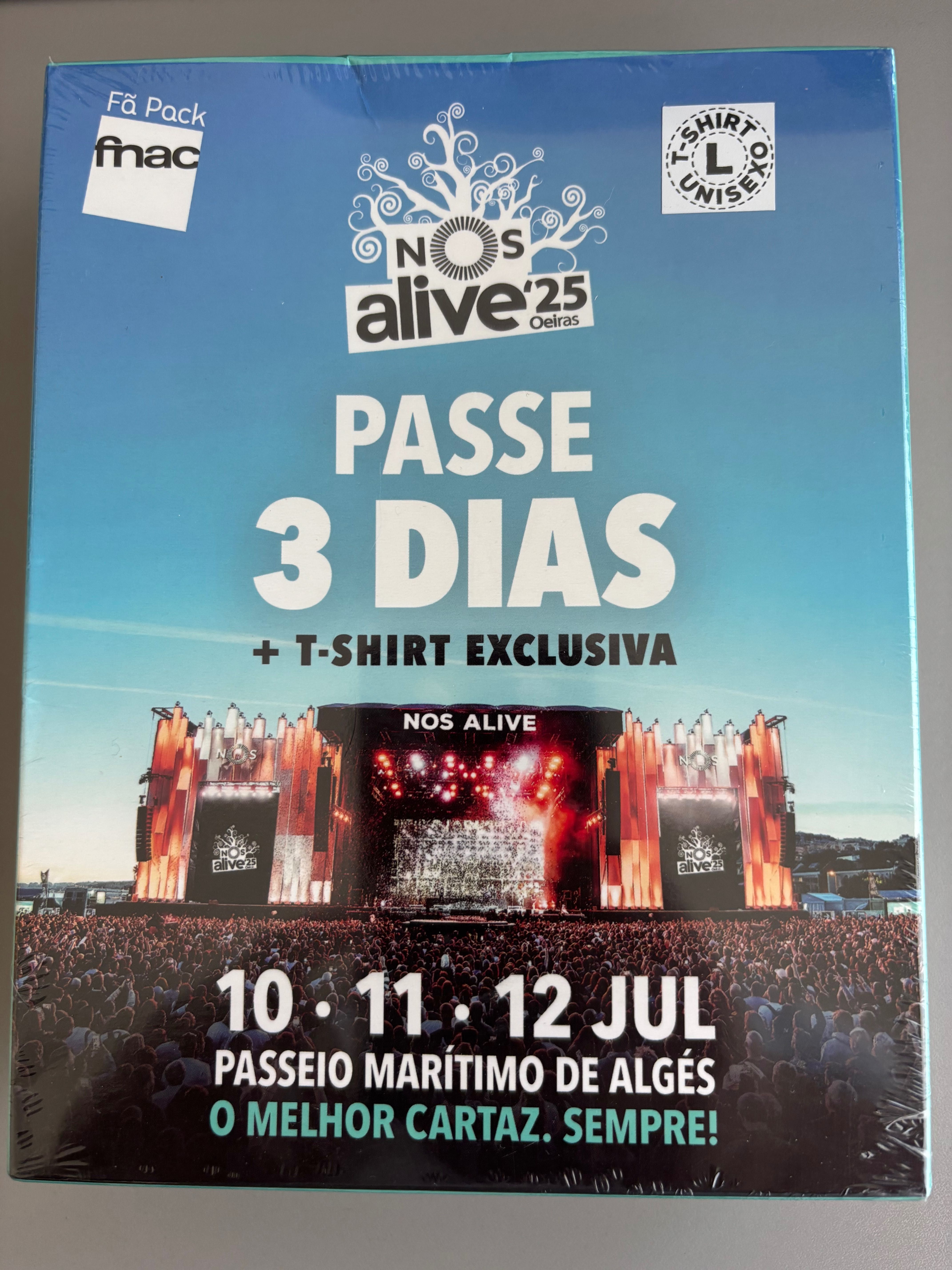 Bilhete NÓS ALLIVE - Pass 3 Dias