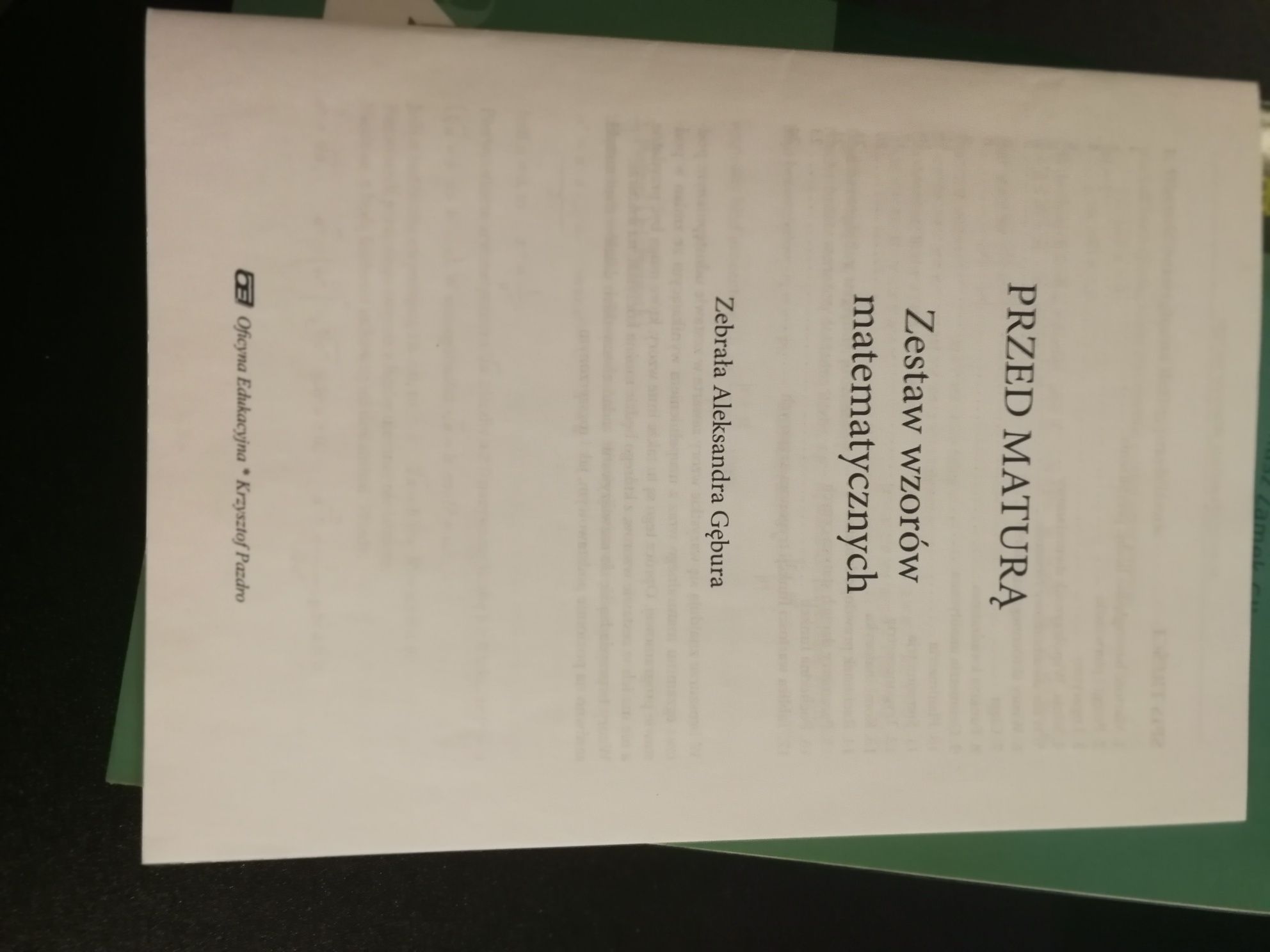 Matematyka Zadania przed maturą Z.P. Gliszczyński