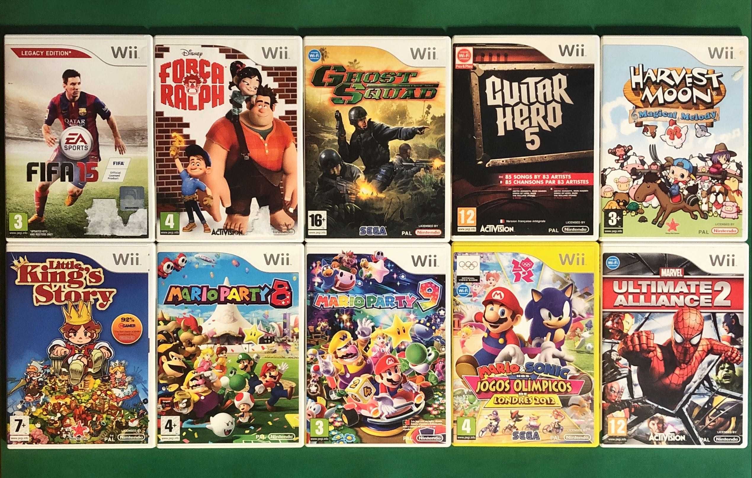 NINTENDO WII (desde 6€] Bully Guitar Just Dance Okami Rayman DIVERSOS