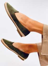 Baleriny Espadryle Damskie Ballot Olive