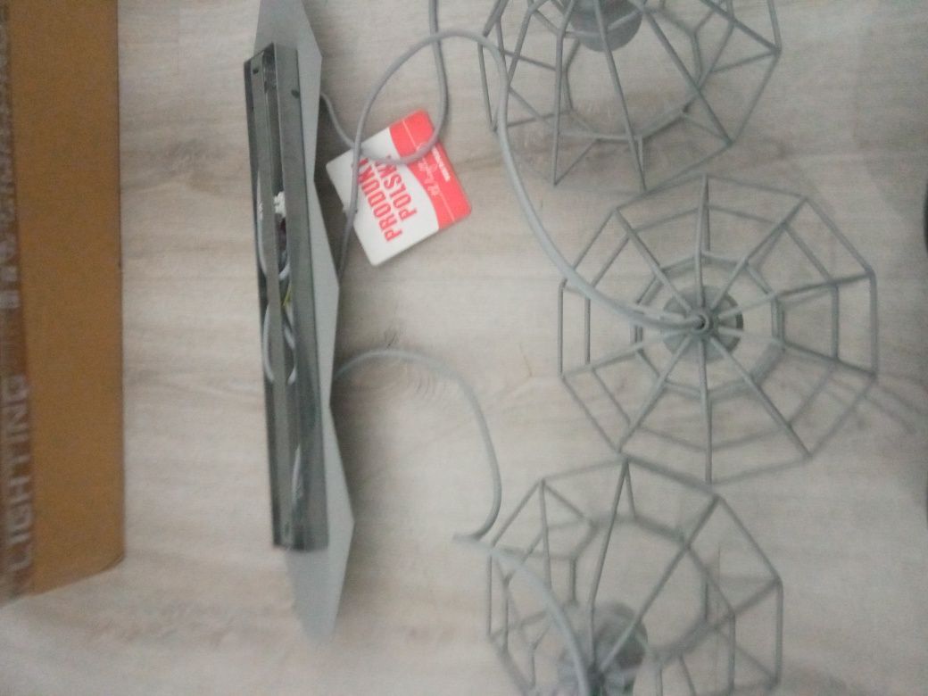 Lampa sufitowa szara