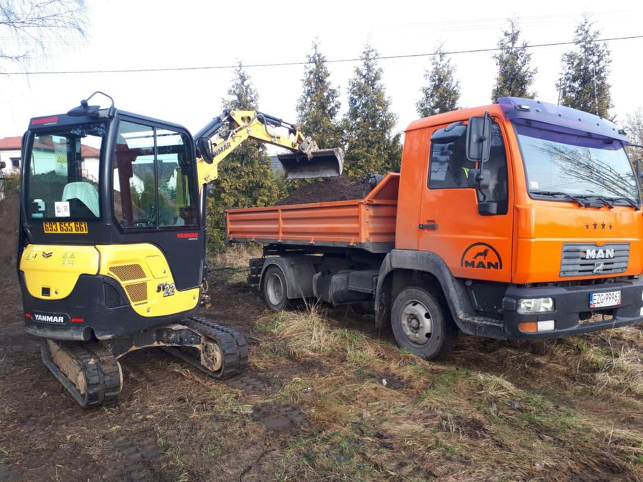 Prace ziemne,koszenie,glebogryzarka,minikoparka usługi,trawniki.