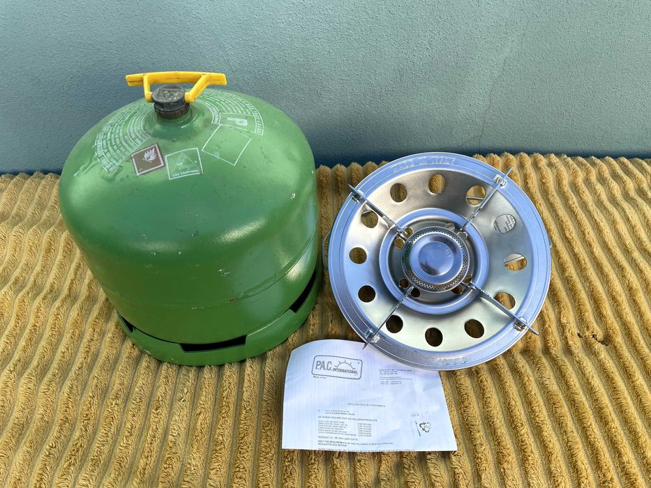 Garrafa de gás butano c/ fogão queimador novo