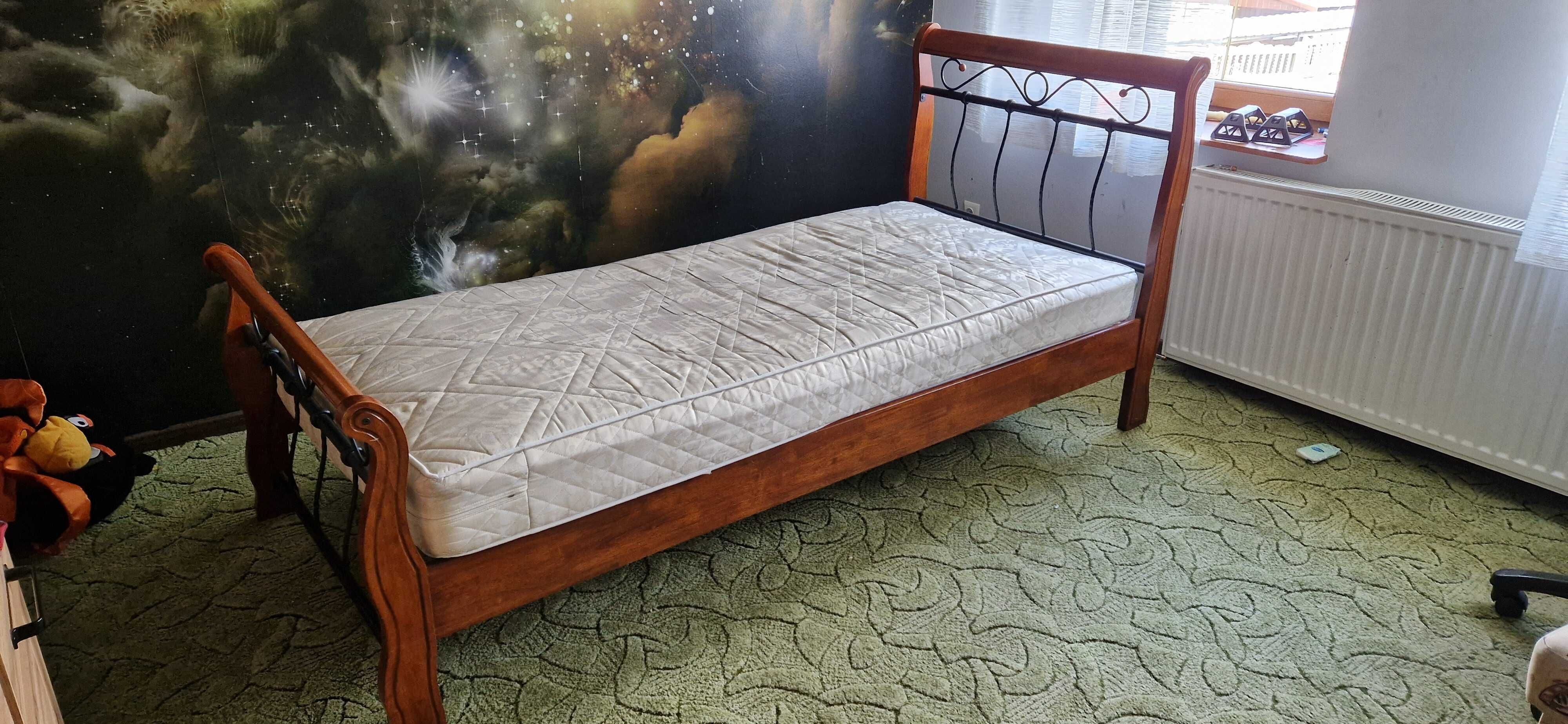 Łóżko drewniano-metalowe Venecja 90x200cm