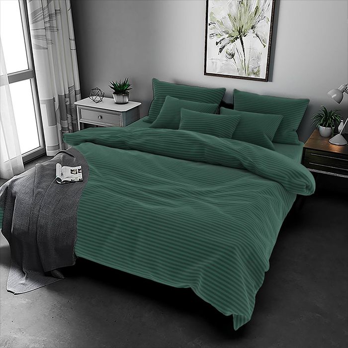 Комплект постільної білизни «Євро» (Бязь Gold)