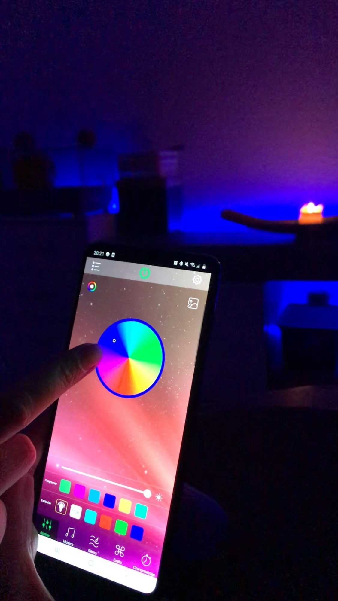 RGB LED  5м Светодиодная лента  .Светильник разноцветная лента