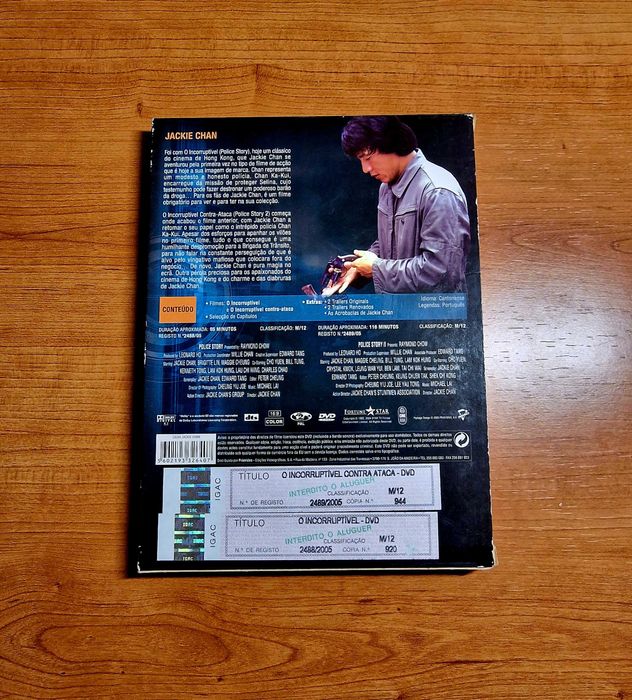 O INCORRUPTÍVEL 1 e 2 Contra-Ataca/Jackie Chan /Remasterizado CINEÁSIA