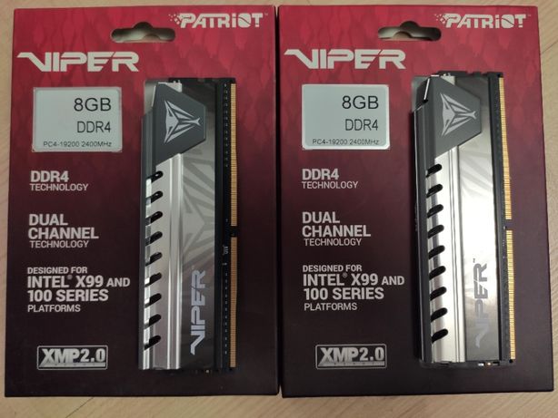 Память PATRIOT 16 GB (2x8 GB) DDR4 2400 MHz Viper Elite Gray