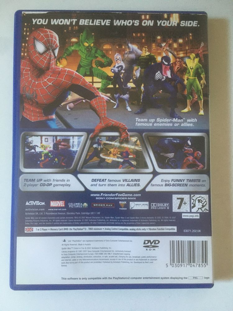 PS2 - Spider-Man Friend or Foe