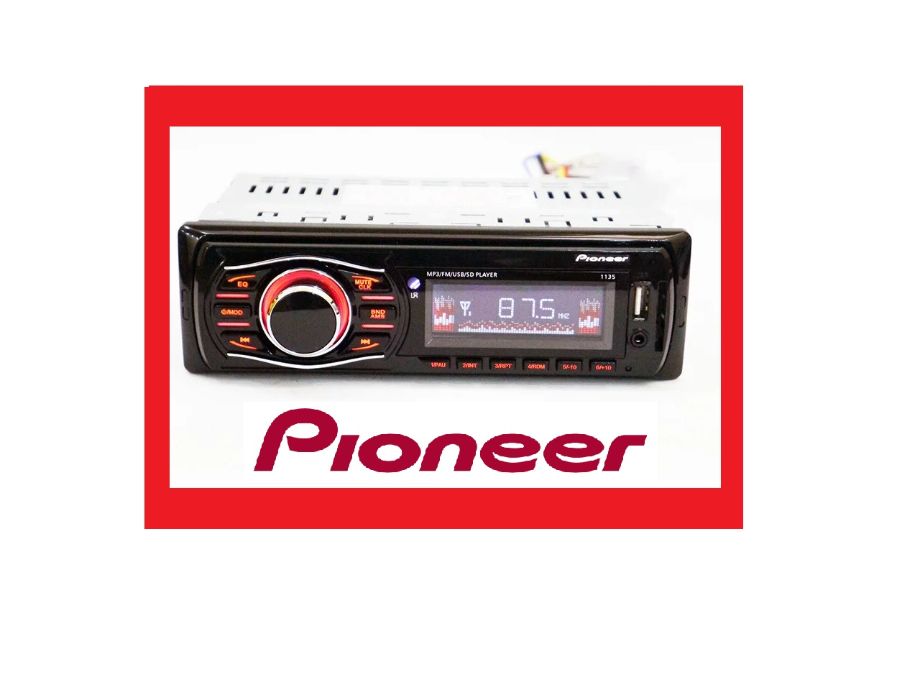 Автомагнитола Pioneer 1135 ISO Usb+Sd+Fm+Aux+ пульт(4x50W)магнитола