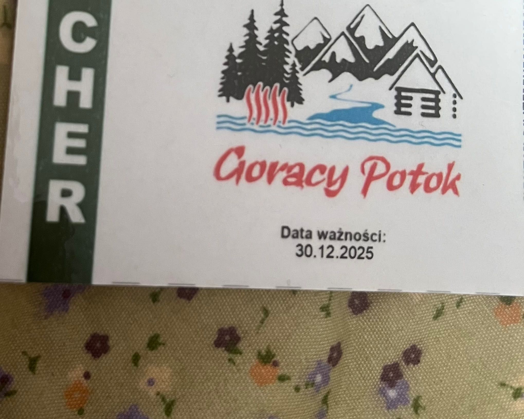 Voucher na termy gorący potok