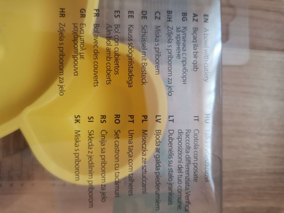 Miseczka ze sztućcami