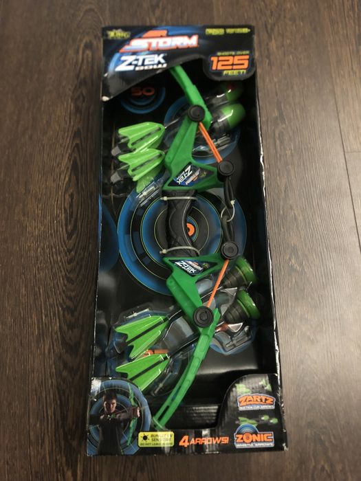 Arco e flecha de brinquedo infantil, novo na embalagem original