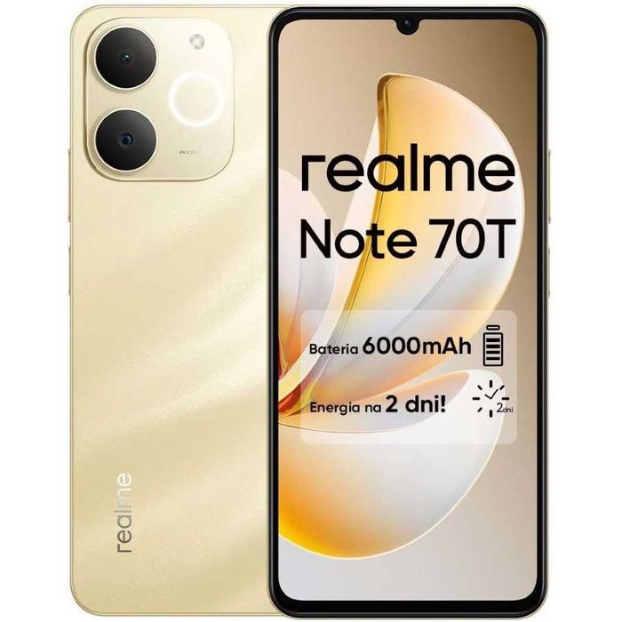 Smartfony realme Note 70T DualSIM 4/128GB 90Hz 6000mAh IP54 (PL)