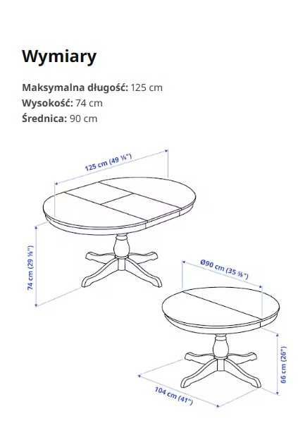 Biały stół rozkładany IKEA INGATORP – Sprzedaję bez krzeseł, 90/125 cm
