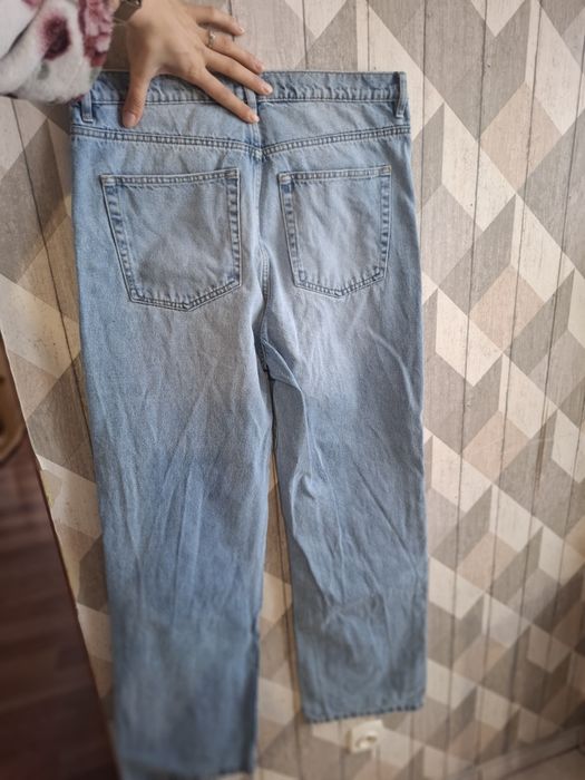 Jeansy szeroka nogawka Lindex