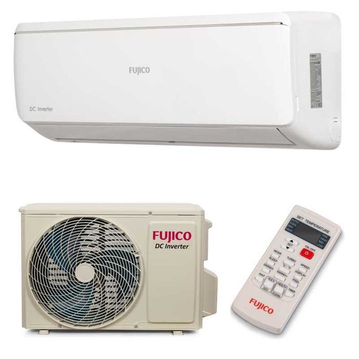 Кондиционеры FUJICO INVERTER до -15°C от 7-ки 20м² до 24-ки 70м² R32
