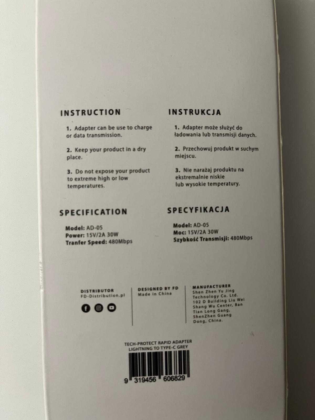 iPhone adapter typ C na lightning