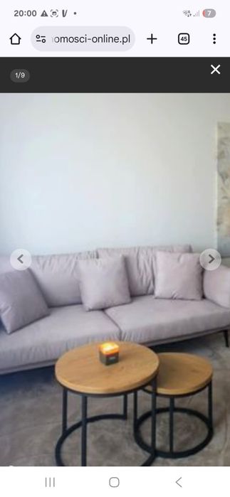 Sofa tapicerowana beżowa