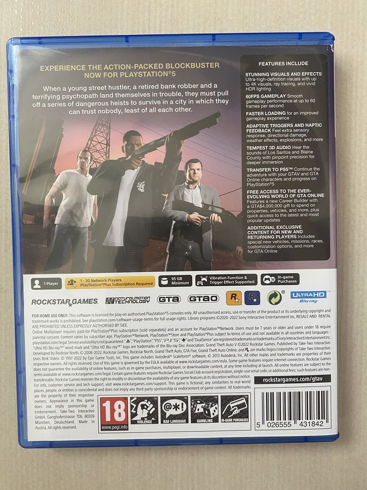 Гра Grand Theft Auto на PS5