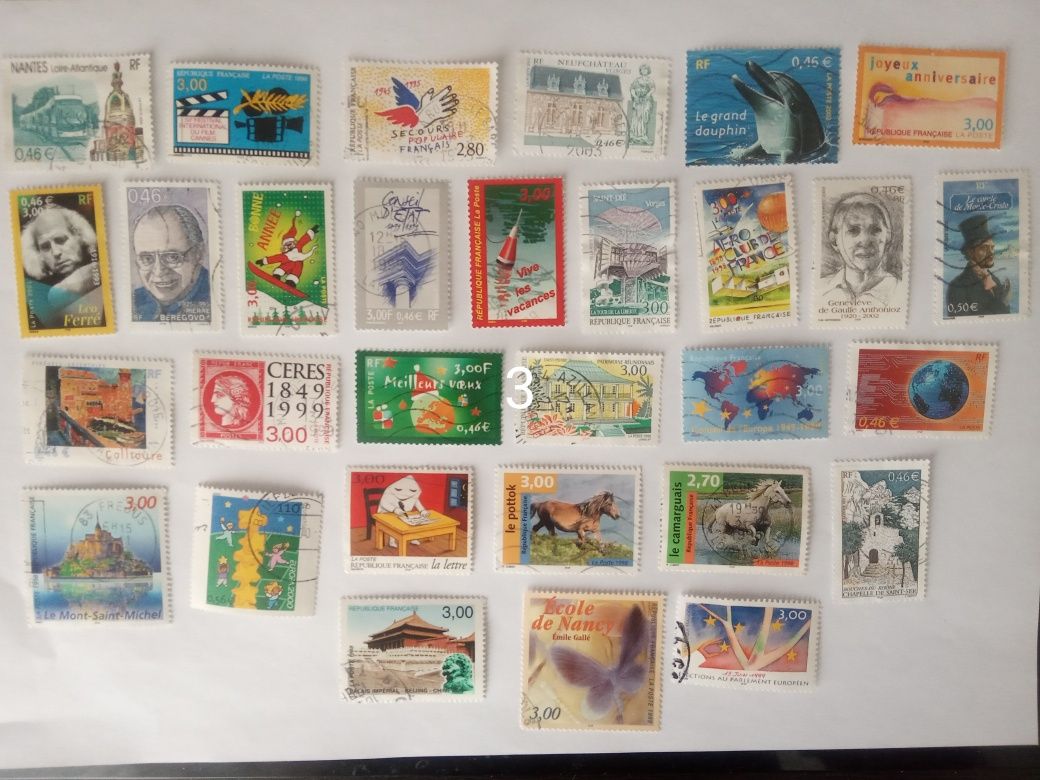 Поштові Почтовые марки Франції